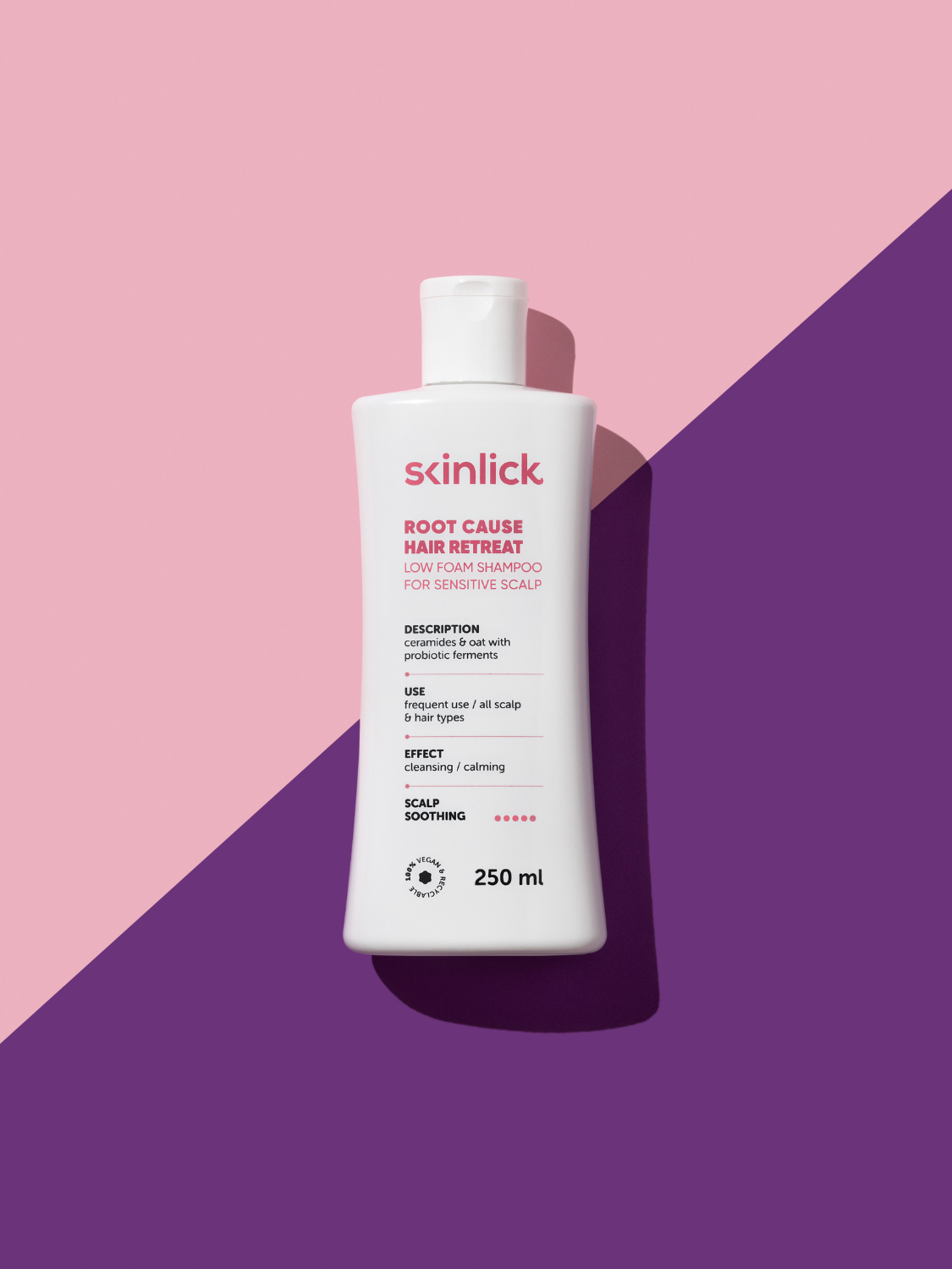 Skinlick Root Cause Hair Retreat Shampoo blagi šampon za osjetljivo vlasište u bočici
